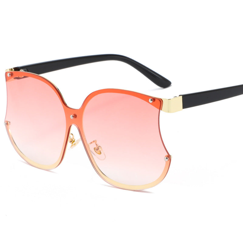 Wholesale PC Large Frame Trimmed Metal Sunglasses